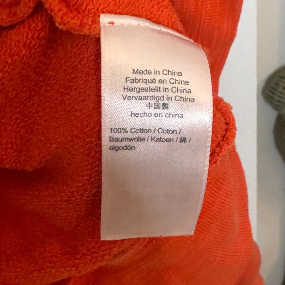 J. Crew Men's Bright Red Hoodie Sweater